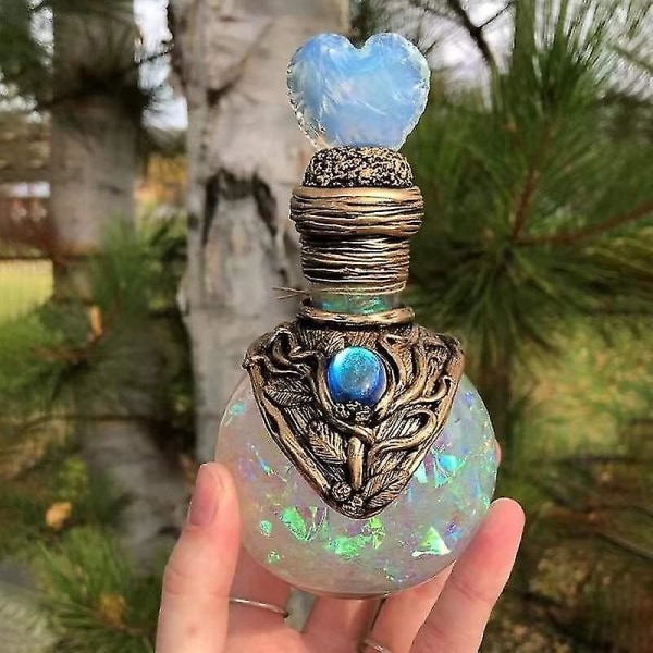 Kreativ Sjöjungfru Halo Magic Moon-flaska Inomhus Skrivbordsstudie Resin