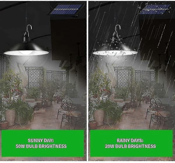 Solcelle Pendellamper Indendørs Ip65 Vandtæt Lampe Til Korridor Udendørs Skur Lade Pavillon