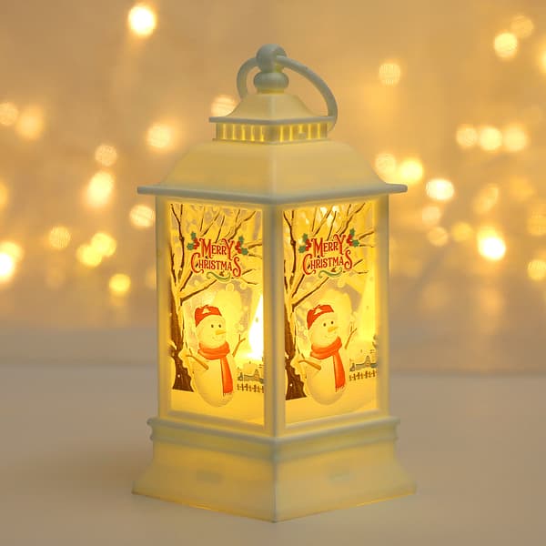 ##/Julbordskandelaberlampa - Snögubbe, LED Juldekoration##/