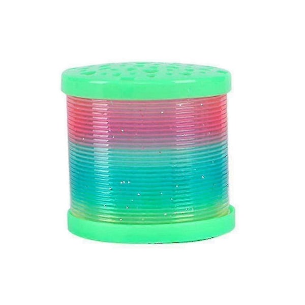 Pimeässä Hohtava Kävelevä Sateenkaarijousilelu Lapsille Maaginen Valoisa Slinky Sateenkaari