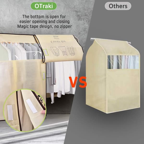 Tøjposer Transparent Vindue Støvsikkert Tøjcover Universal