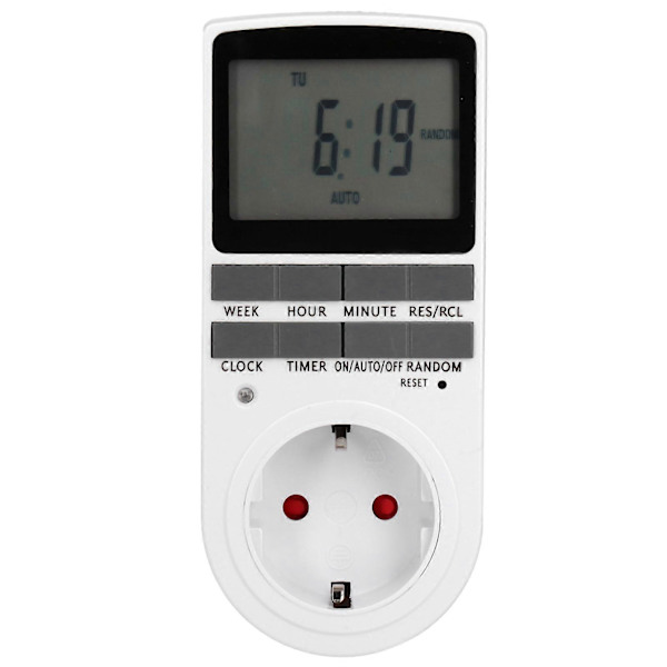 Digital Programmerbar Stikkontakt Timer Smart Timing Switch Socket Tilbehør til Lampe Ventilator