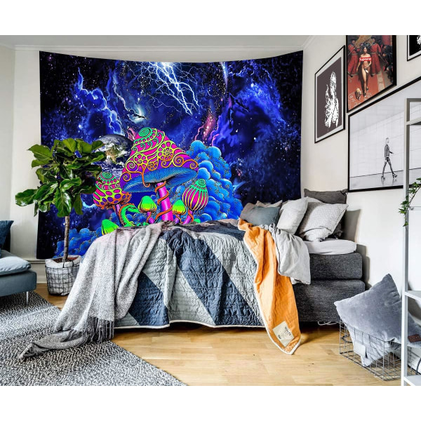 Nebula Galaxy vägghängande, psykedelisk hippietapet abstrakt