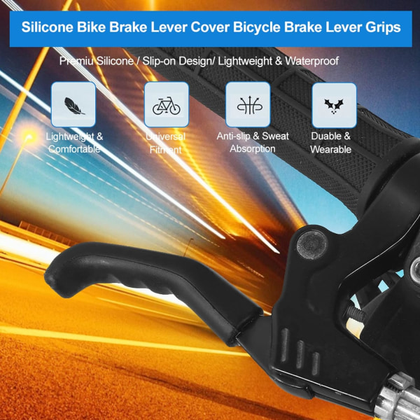 Bike Brake Levers Sleeve, Silikongel Bremsegrepsdeksel Protecto