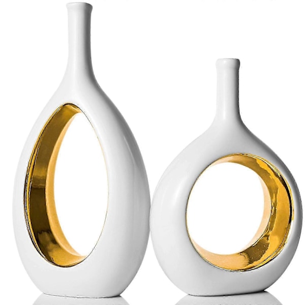 Keramisk vase, moderne boligindretning fra midten af århundredet, midterstykkevaser til stue, kontor