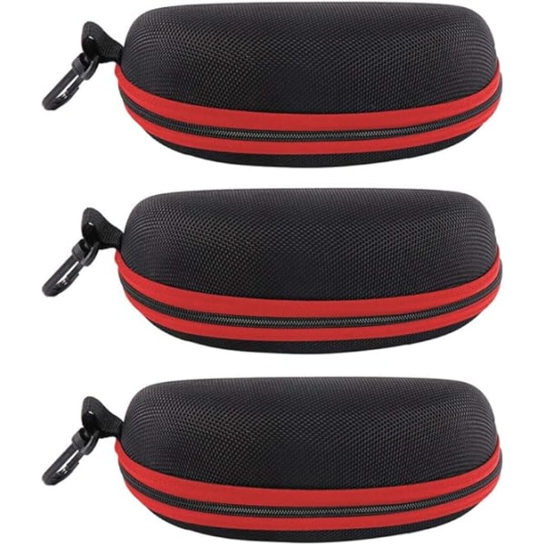 3pcs Sunglasses Case Hard Protective Eyewear Eyeglasses Glasses