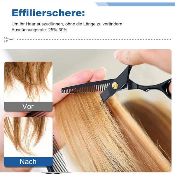 ##/Hårklippningssats med 11 stycken i rostfritt stål, frisörsats, hårklippningssax##/