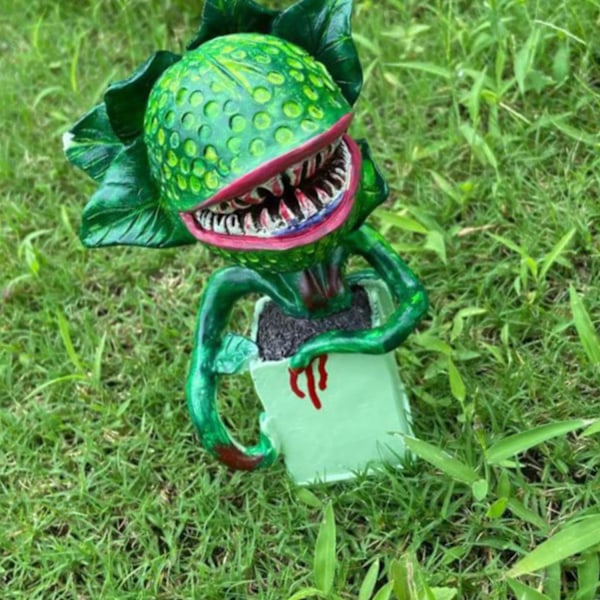 Piranha blomsterhage harpiks ornament