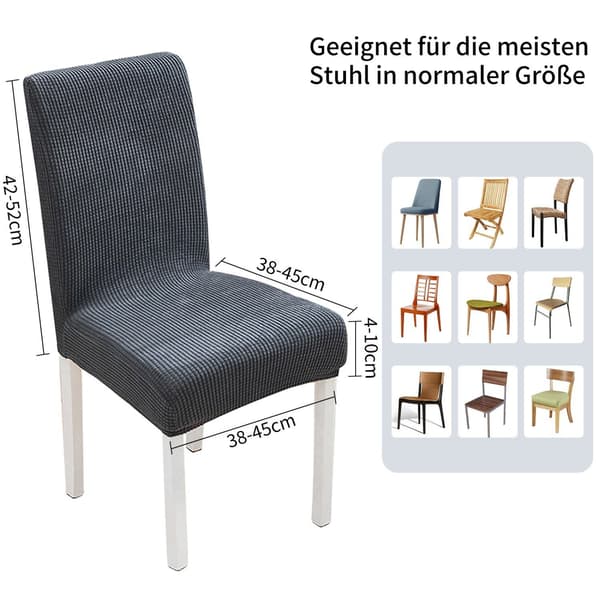 Stolsöverdrag 4-delars universellt stolsöverdrag bankett bröllopsfest bekvämt