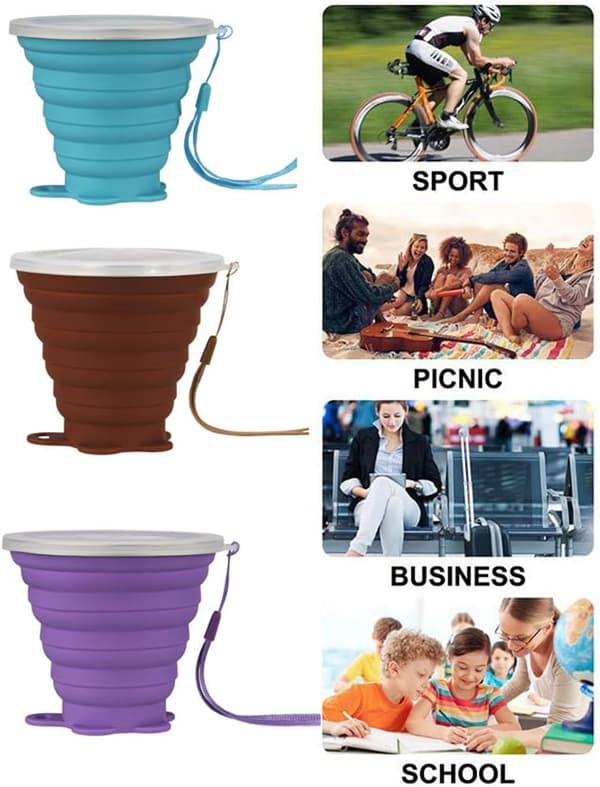 2 st Bärbara Kaffemuggar, Lätt Resekopp, FDA och BPA Fri