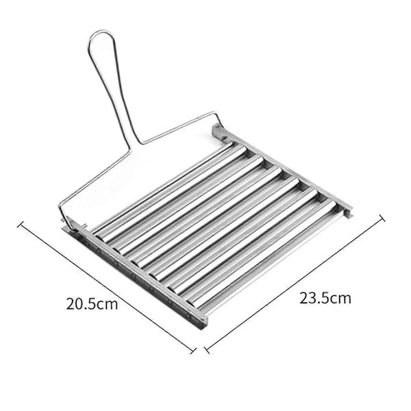 Pølserulleholder Hotdog Stand BBQ Rullegrill Rustfrit Stål Pølsegrillstativ til Picnic Campingtilbehør S