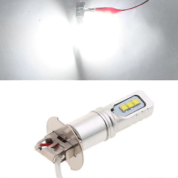 Autofrontlykt Tåkelyspærer H3 Led Dc12v-24v 6000k 80w Led Pære Erstatning