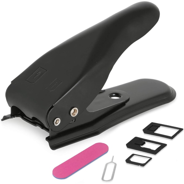 6 st 4-i-1 Dubbla SIM-kortklippare med adapterkit (Nano, Micro,