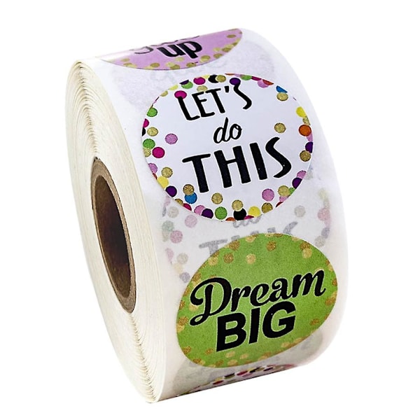 500 kpl/rulla Tarrat Kraft-paperi Liima-tarrat Scrapbooking C&