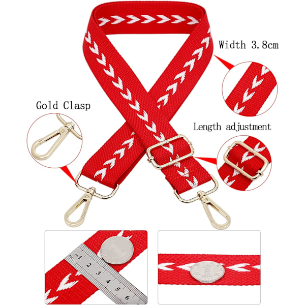 Justerbar Handledsrem för Axeln (Vit) 75-145cm, Lanyard Väska Handtag