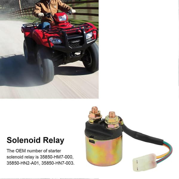 Startrelä Solenoid 35850?HM7?000 Ersättning för TRX350 Fourtrax Rancher 2000?2006