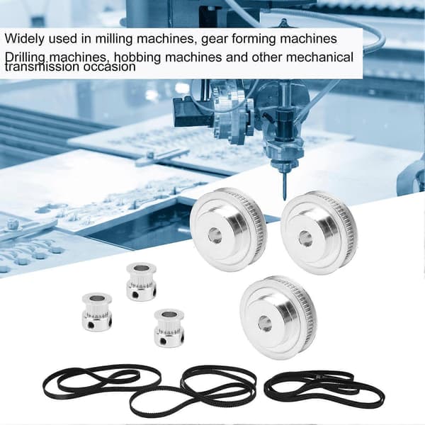 20 Tänder / 60 Tänder Synkront Hjul 8mm Hål 2GT610/852/1220/mm Kamrem