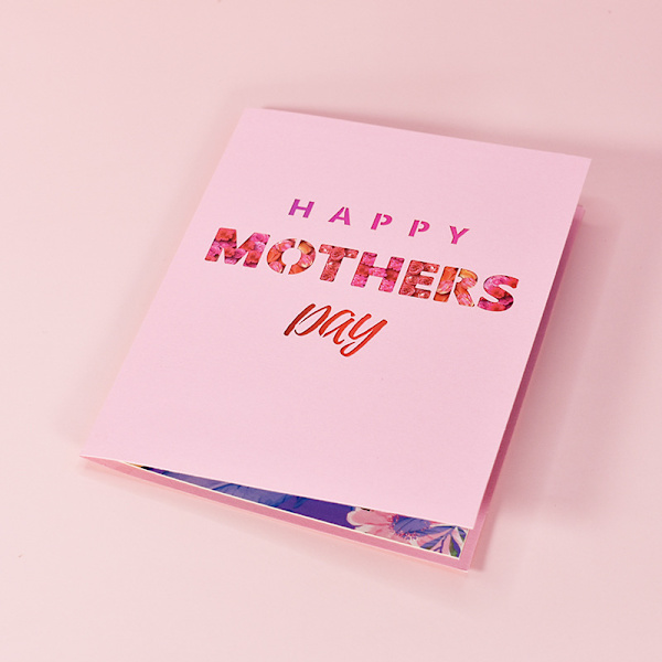 Blomsterbrev pop-up kort | Mors dag kort, takkekort, t