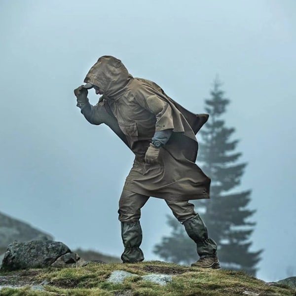 ##/Regnskydd för utomhusvandring, tre-i-ett poncho##/