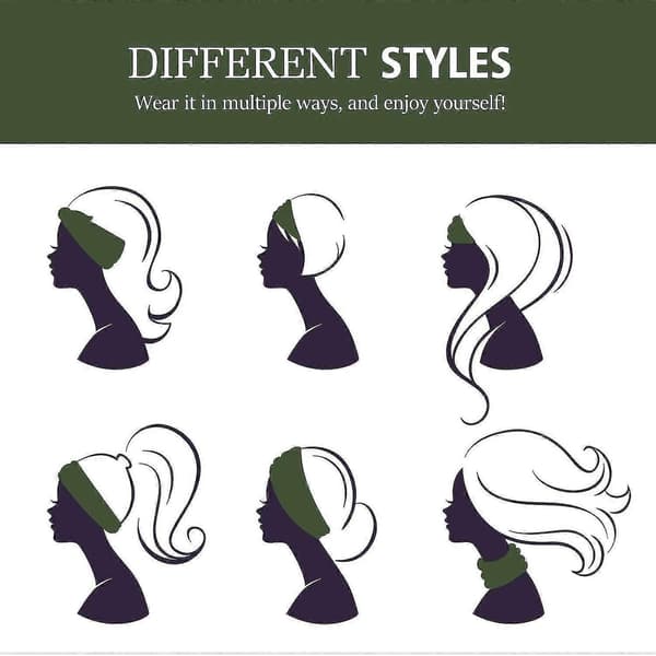 Dame Hårbånd, Multifunktionelt Hårbånd Hårbånd Hårbånd Multi-styl Military green