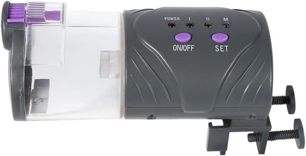 Fiskeautomat, Automatisk Akvariefiskefoder Batteridrevet, Gul