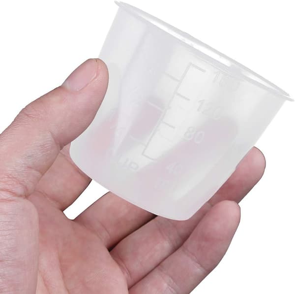 Plast Transparent Graderade Mätkoppar Ris Mätkoppar