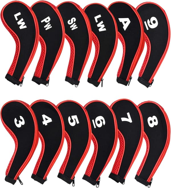 12 kpl Golf-huppu Club Protection Golf Iron Covers Golf Long Ne
