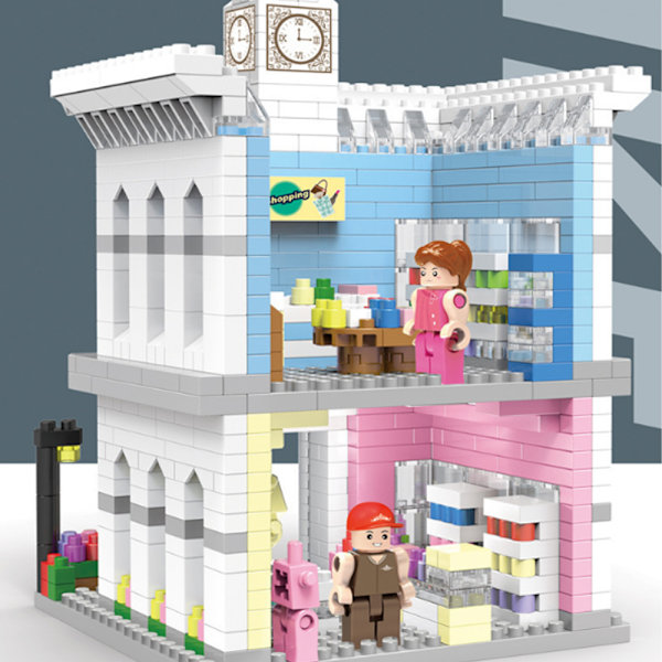 Byggeklods mini by gadescene, stormagasin, 914PCS