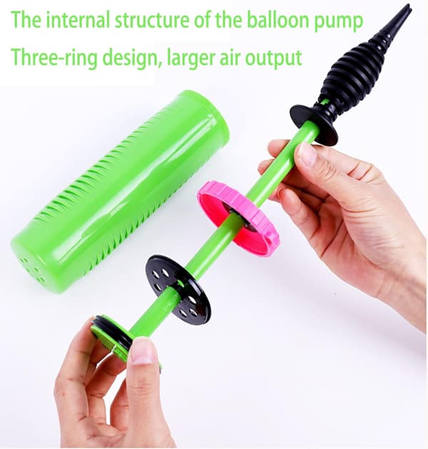 Ballonpumpe (Grøn), Manuel Fødselsdag Ballonopblæser Dobbeltvirkende