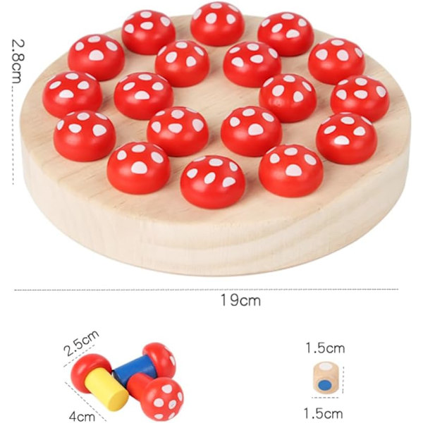 Spil til Børn 3 År Gamle, Hukommelsesskak (Svampe), Brætspil