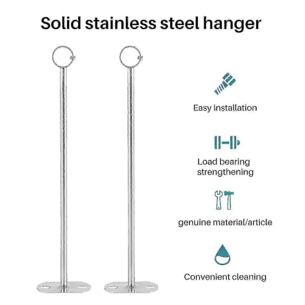 Loftsbeslag, rørholder, 32 mm dia, stangarmstøtteholder rørflangestik 2 stk. (350