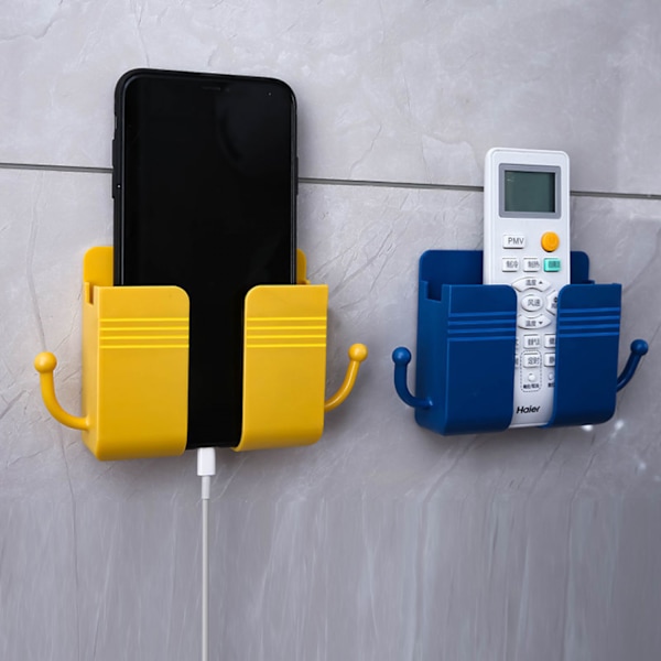 ##/3-delad väggmonterad mobiltelefonhållare förvaringssorganisatör##/
