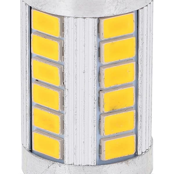 1156 Bil LED Pære 5630 33SMD Høy Effekt for Blinklys Brems Stopp Bak DRL Tåkelys Gul Lys
