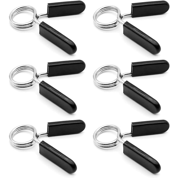 6 stk. Stål Dumbbell Fjederklips Dumbbell Låsende Klips