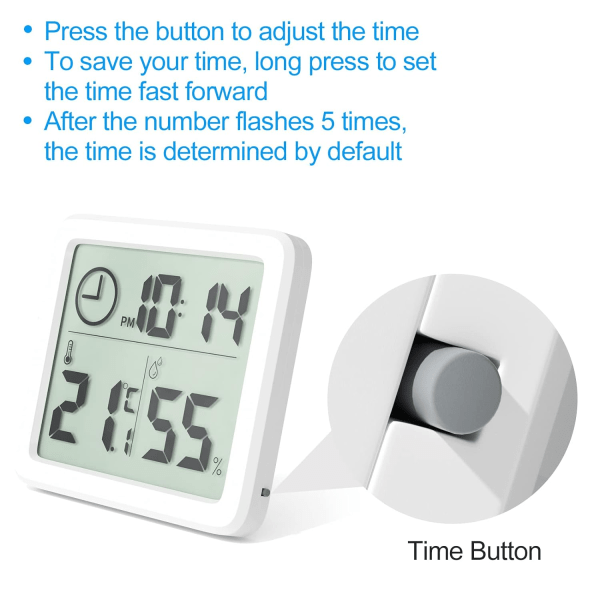 Mini Digital Inomhus Termometer, Stor Skärm Professionell Porta