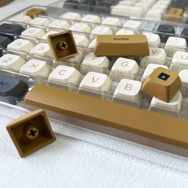 XDA Profiilin Keycaps 125 Retro PBT Key Cap -Peitejoukko Dye Sublimat