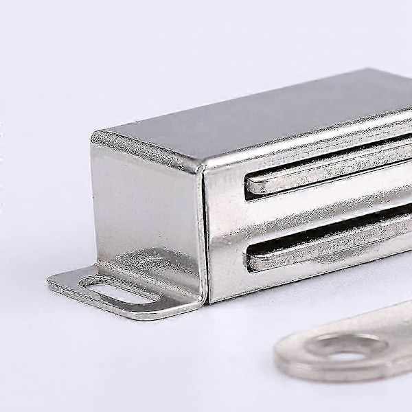 Magnetiska skåpdörrmagneter 10 kg Kraftfull skåpmagnet i rostfritt stål Skåpdörrmagnet (6 stycken) (Rostfria stålskruvar)