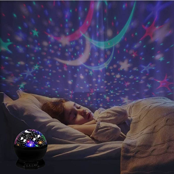 Fantasy stjerneklar himmel lys-farverig natlampe LED-
