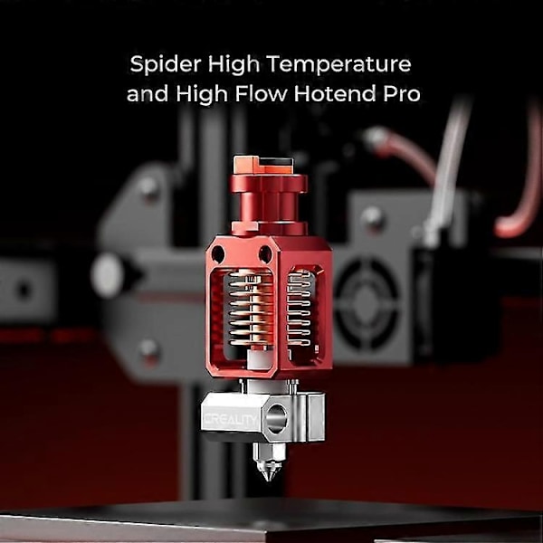 CREALITY 3D Printer Del Spider Høj Temperatur og Høj Flow Hotend Pro (Rød)