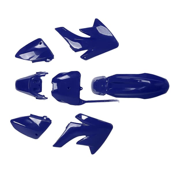 Motorcykel Mudguard Body Fairing Kit ABS Plast Slid Ældningsbestandig Udskiftning til CRF 70Blue