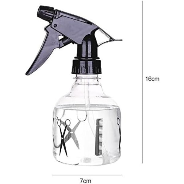 250 ml Plastsprayflaska för Hårfrisering