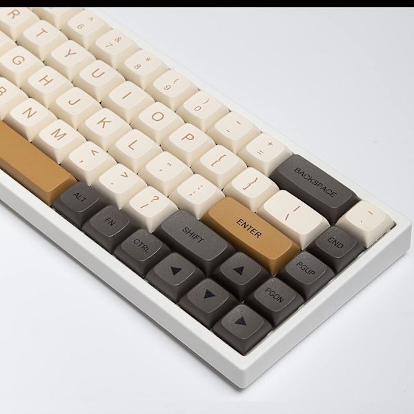 XDA Profil Keycaps 125 Retro PBT Key Cap Cover Sæt Farvesublimering