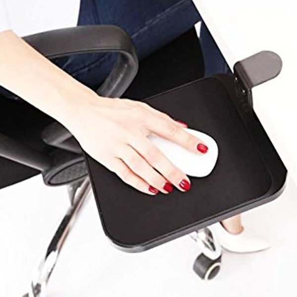 Drejelig (sort) Ergonomisk Desktop Mussemåtte Ergonomisk Håndledsrem