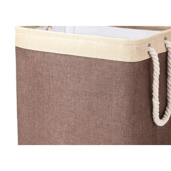 Stor Vaskkurv 60 x 41 x 31 cm, Foldbar Vaskpose med Tauhåndtak