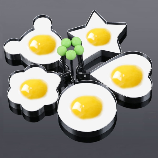 Non-stick Stainless Steel Fried Egg Mold Egg Cooking Rings Fried