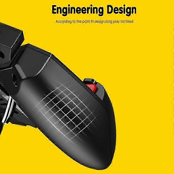 MEMO AK77 Spil Trigger Telefonkøler Blæser Spilcontroller Pubg Controller med Blæser Pubg Mobil Trigger Joystick (1200MAh)