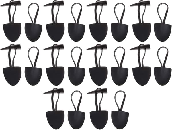 10 Sett Horn PU Lær Toggle Knapper for Frakk Jakke D