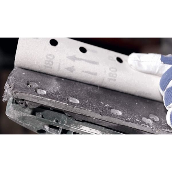 Sats med 40 slippapper / 93 x 190 mm / 10 x korn 60/80/120/240