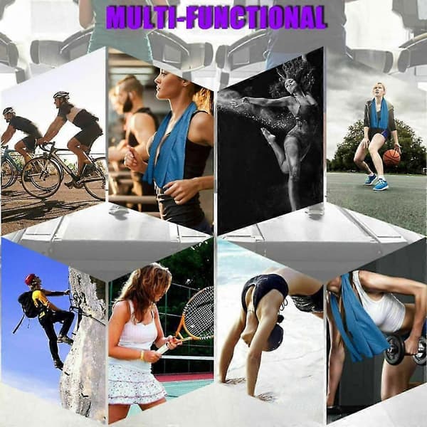 6-pack kylhanddukar, mikrofiberhanddukar för gym, jogging, yoga, sommarsporter