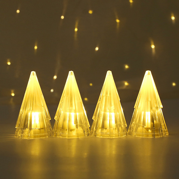 ##/4 stykker jule-isfjell nattlys, LED juledekorasjon##/